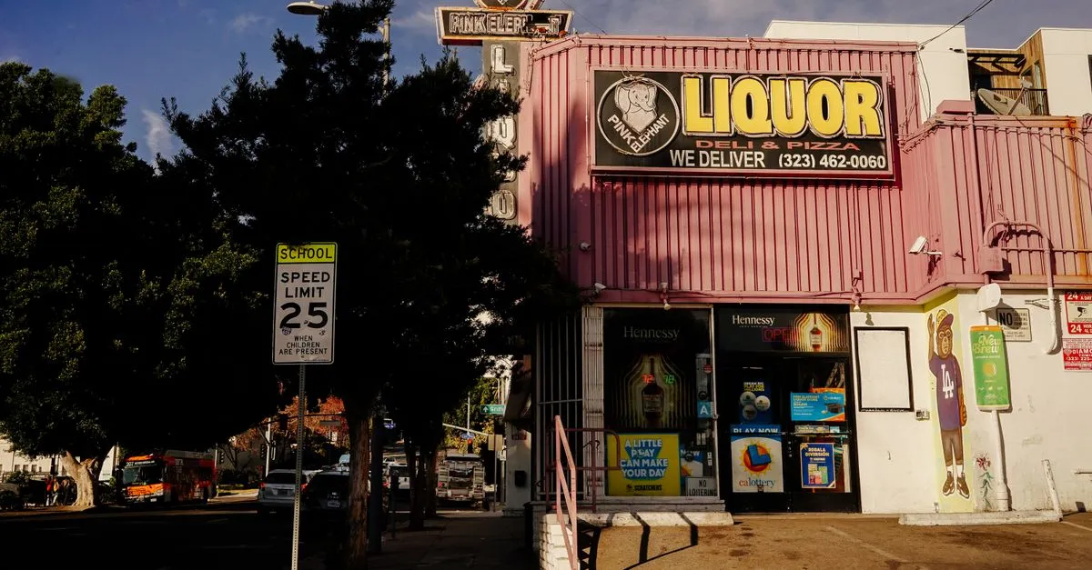 A local storefront on a sunny Los Angeles street corner, the kind of neighborhood business local SEO is built for.