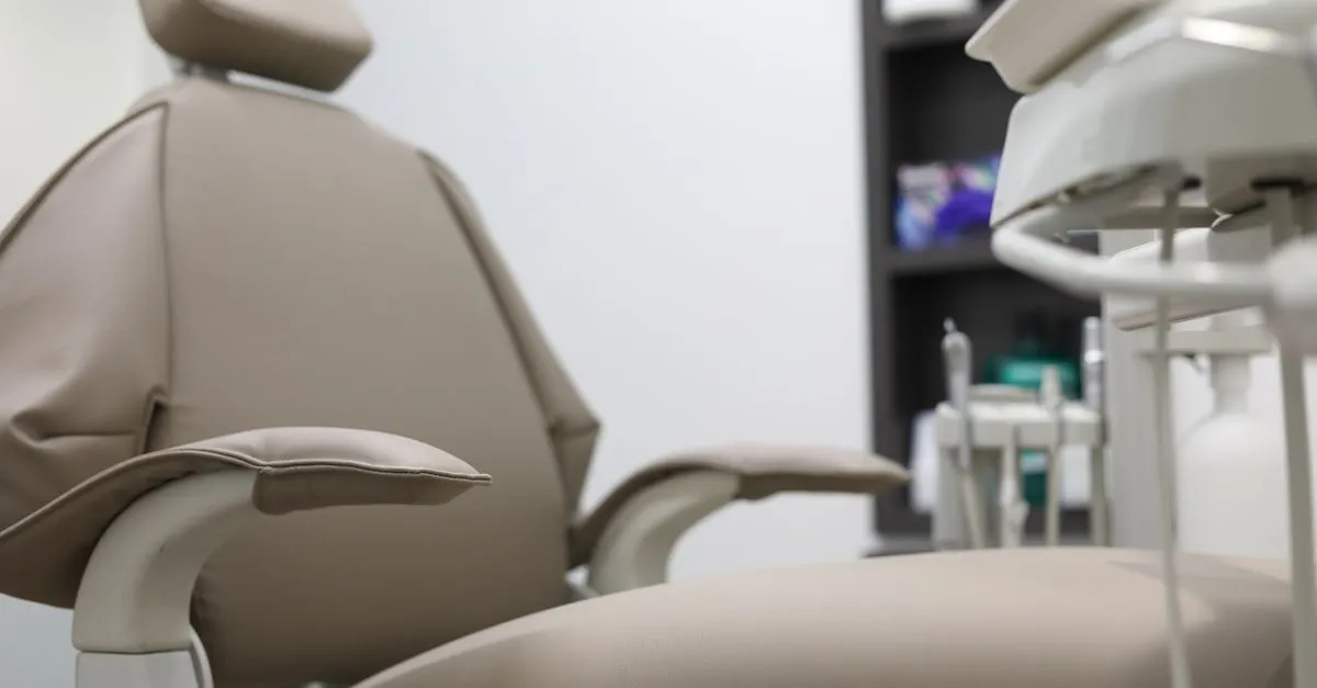 A dental chair and equipment in a clean, modern operatory, the kind of practice patients find when they search for a dentist near me.