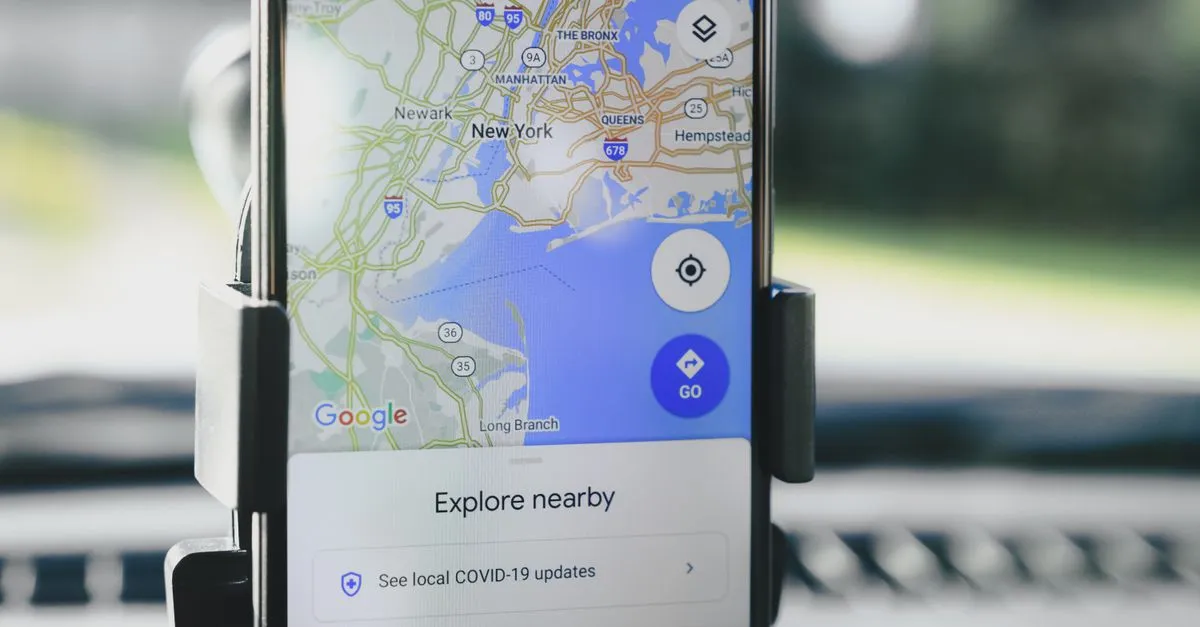 A smartphone showing a maps app, where inconsistent business details cause listings to vanish.
